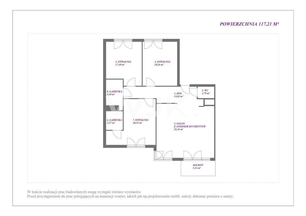 Mieszkanie 4-pokojowe Warszawa Mokotów, ul. Jana Pawła Woronicza. Zdjęcie 9