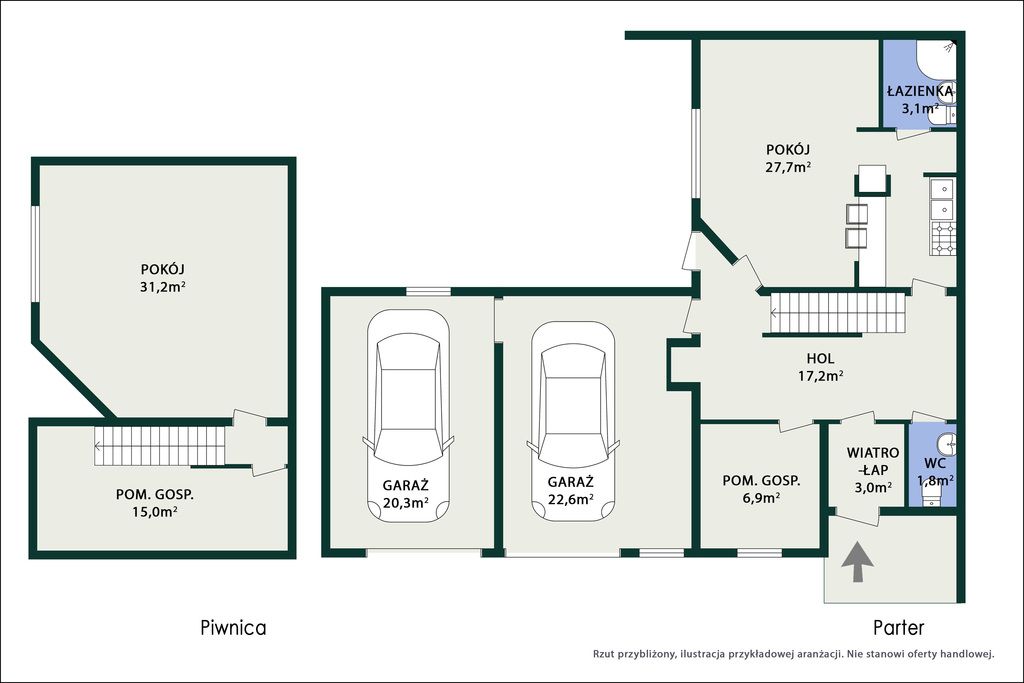 dom szeregowy, 7 pokoi Warszawa Praga-Południe, ul. Algierska. Zdjęcie 45