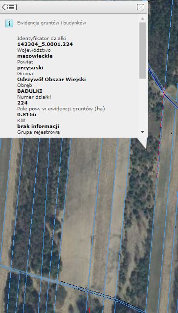 Działka budowlana Badulki Gęsia Niwa. Zdjęcie 2