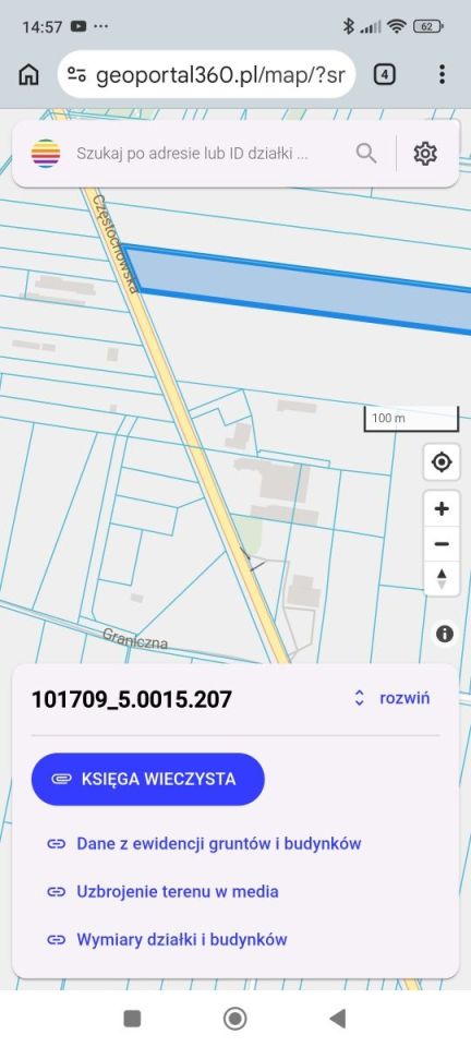 Działka inwestycyjna Wieluń, ul. Częstochowska. Zdjęcie 3