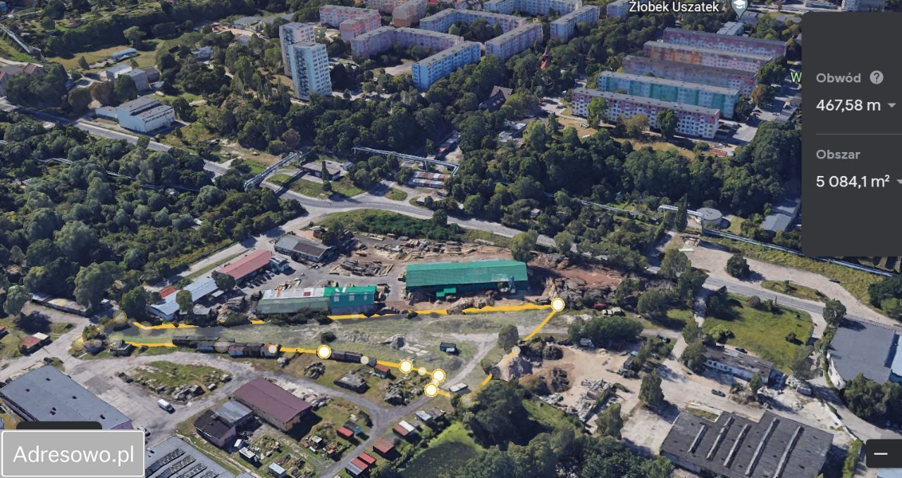 Działka inwestycyjna Szczecin Pomorzany, ul. Bydgoska. Zdjęcie 2