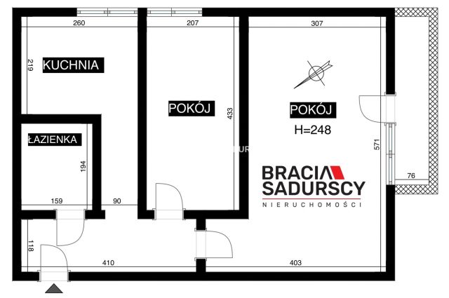 Mieszkanie 2-pokojowe Kraków Grzegórzki, ul. Kielecka. Zdjęcie 16