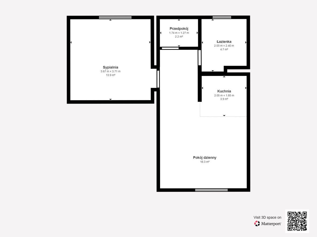 Mieszkanie 2-pokojowe Łódź Chojny, ul. Bałtycka. Zdjęcie 14