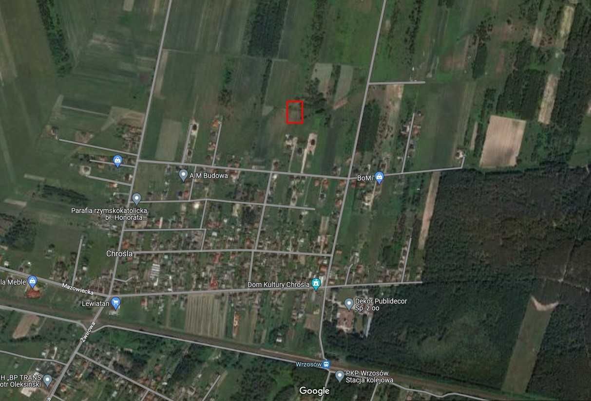 Działka budowlana Chrośla
