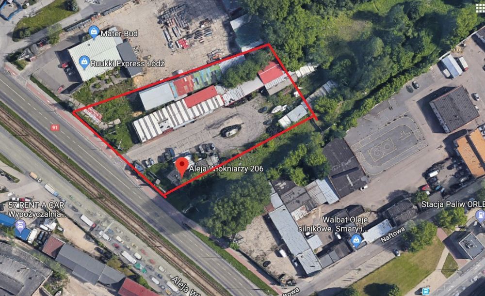 Działka inwestycyjna Łódź Polesie, al. Włókniarzy