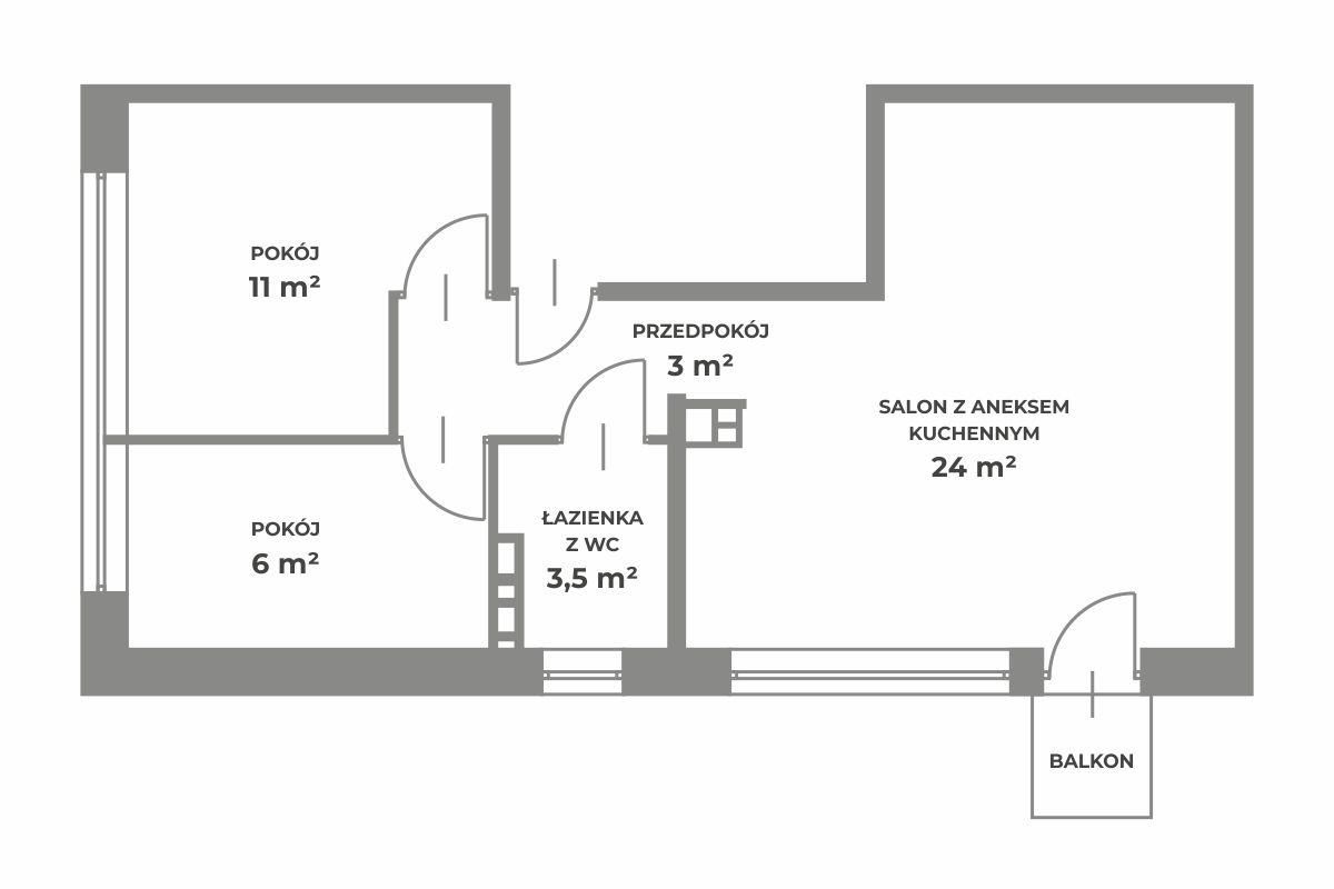 Mieszkanie 3-pokojowe Warszawa Bielany, ul. Jana Kochanowskiego. Zdjęcie 10