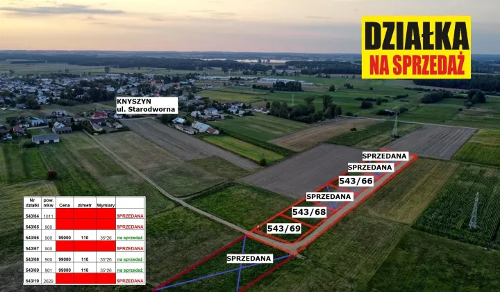 Działka budowlana Knyszyn, ul. Starodworna