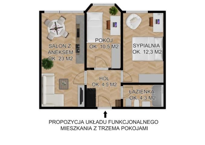 Mieszkanie 2-pokojowe Wrocław, ul. Zgodna. Zdjęcie 15