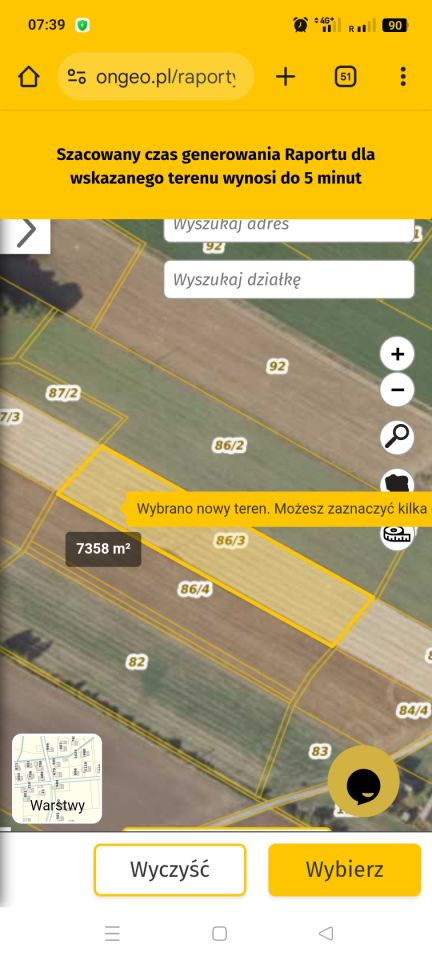 Działka rolna Marcewo. Zdjęcie 2