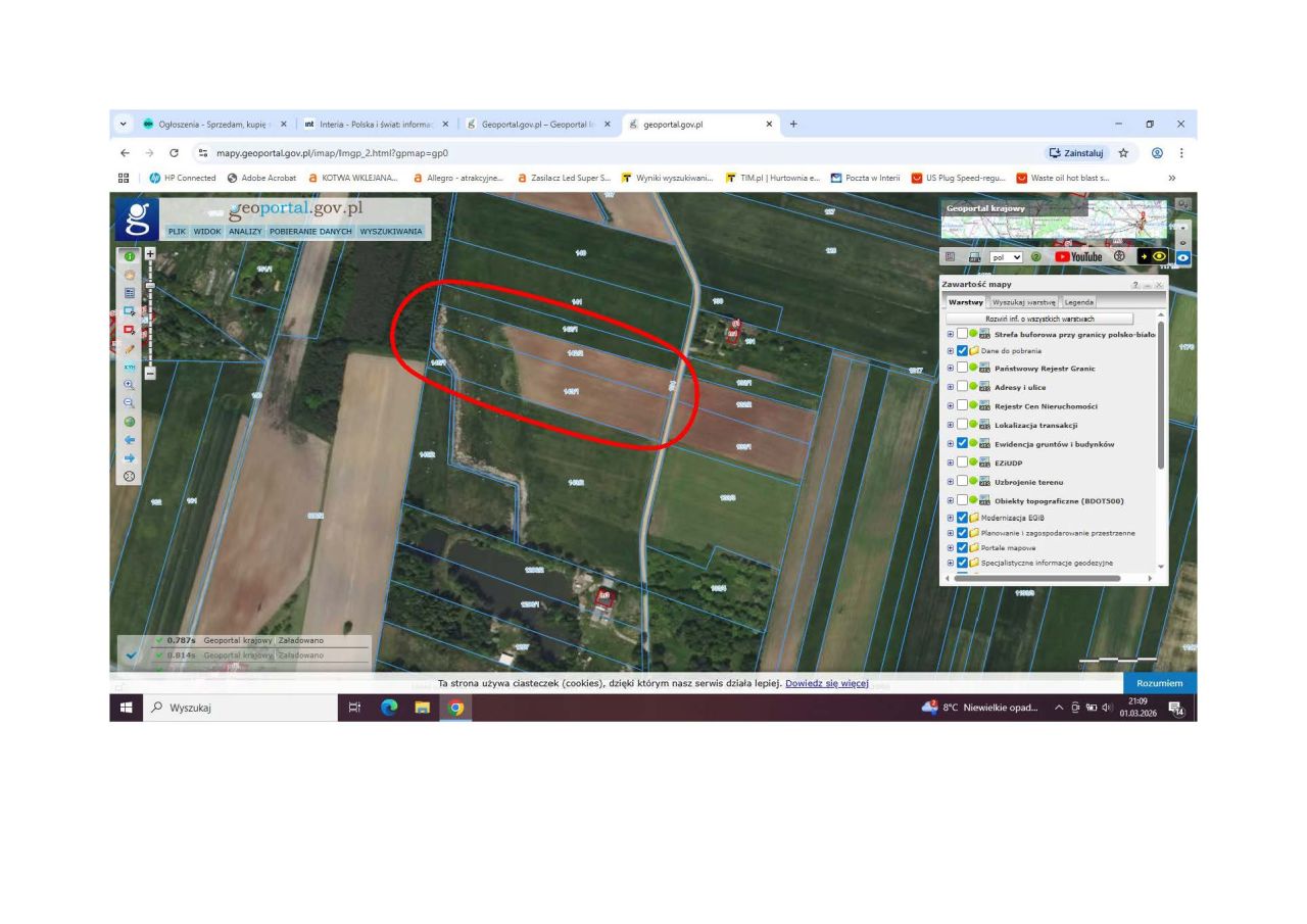 Działka rolno-budowlana Zabijak Wilczy Krzak, ul. Wiatrakowa. Zdjęcie 3
