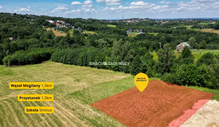 Działka inwestycyjna Mogilany
