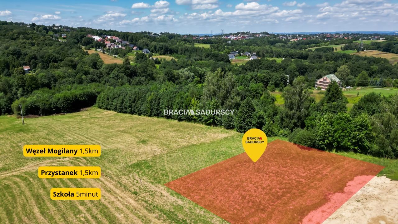 Działka inwestycyjna Mogilany. Zdjęcie 1