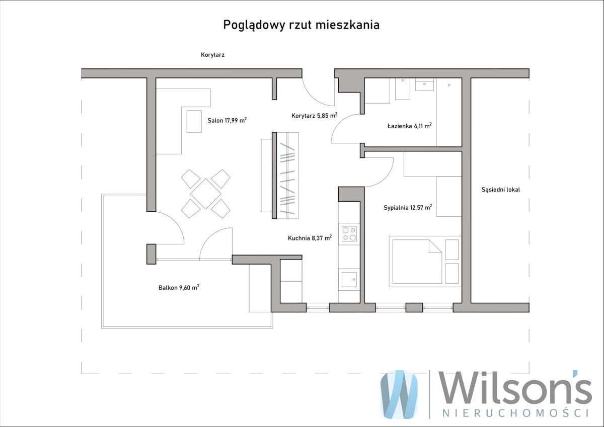 Mieszkanie 2-pokojowe Warszawa Targówek, ul. Malborska. Zdjęcie 10