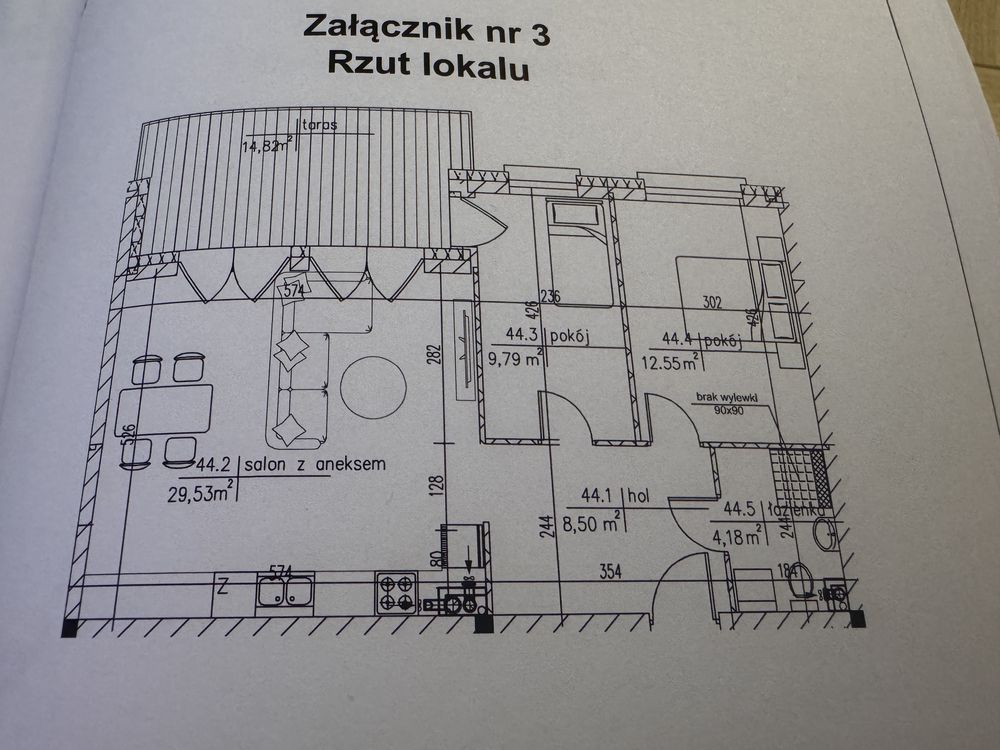 Mieszkanie 3-pokojowe Chojnice, ul. Morska. Zdjęcie 1