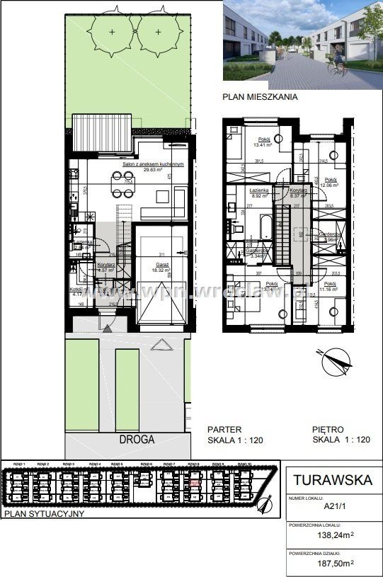 dom szeregowy, 5 pokoi Wrocław. Zdjęcie 9