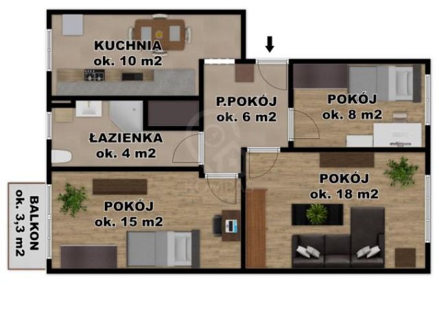 Mieszkanie 3-pokojowe Wrocław Śródmieście, ul. ks. Konstantego Damrota. Zdjęcie 16