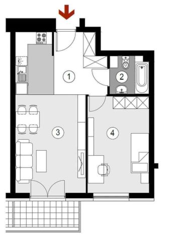 Mieszkanie 2-pokojowe Rzeszów, ul. Lubelska. Zdjęcie 14