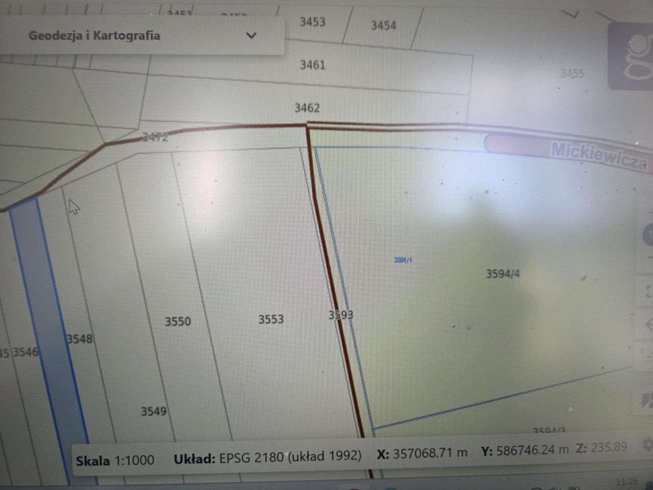 Działka rolno-budowlana Radoszyce, ul. Mickiewicza