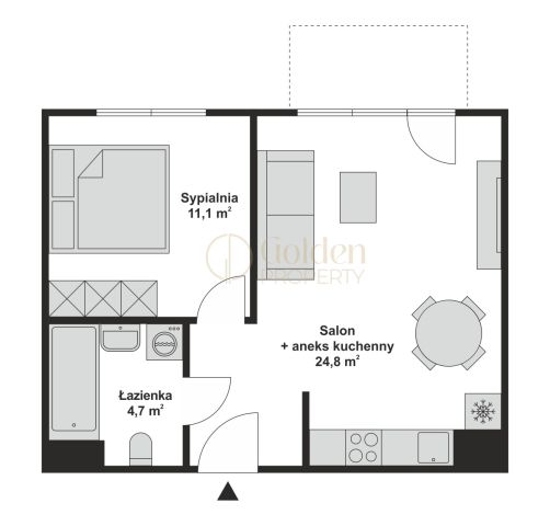 Mieszkanie 2-pokojowe Gdańsk Śródmieście, ul. Łąkowa. Zdjęcie 17