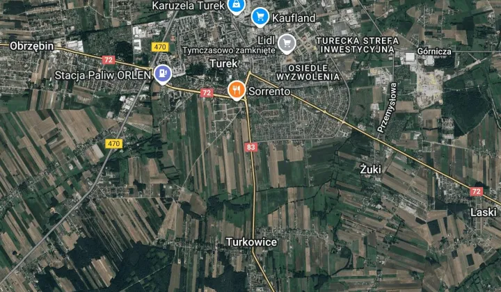 Działka budowlana Turek, ul. Dobrska Szosa