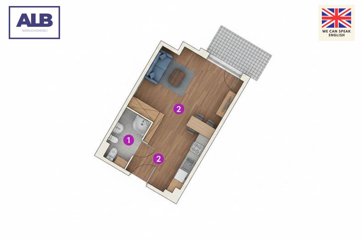 Mieszkanie 1-pokojowe Gdańsk Śródmieście. Zdjęcie 3