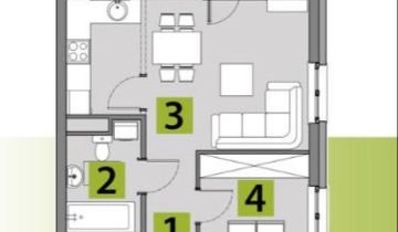 Mieszkanie 1-pokojowe Kąty Wrocławskie