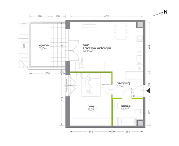 Mieszkanie 2-pokojowe Kraków Krowodrza, ul. Żabiniec. Zdjęcie 7