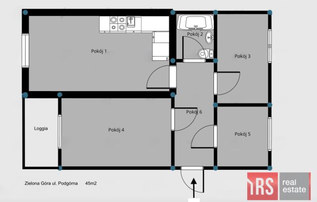 Mieszkanie 4-pokojowe Zielona Góra, ul. Podgórna. Zdjęcie 16
