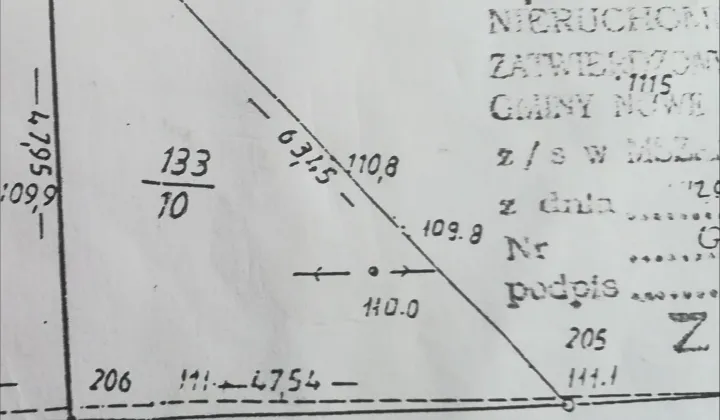 Działka budowlana Jamielnik, ul. Nowomiejska