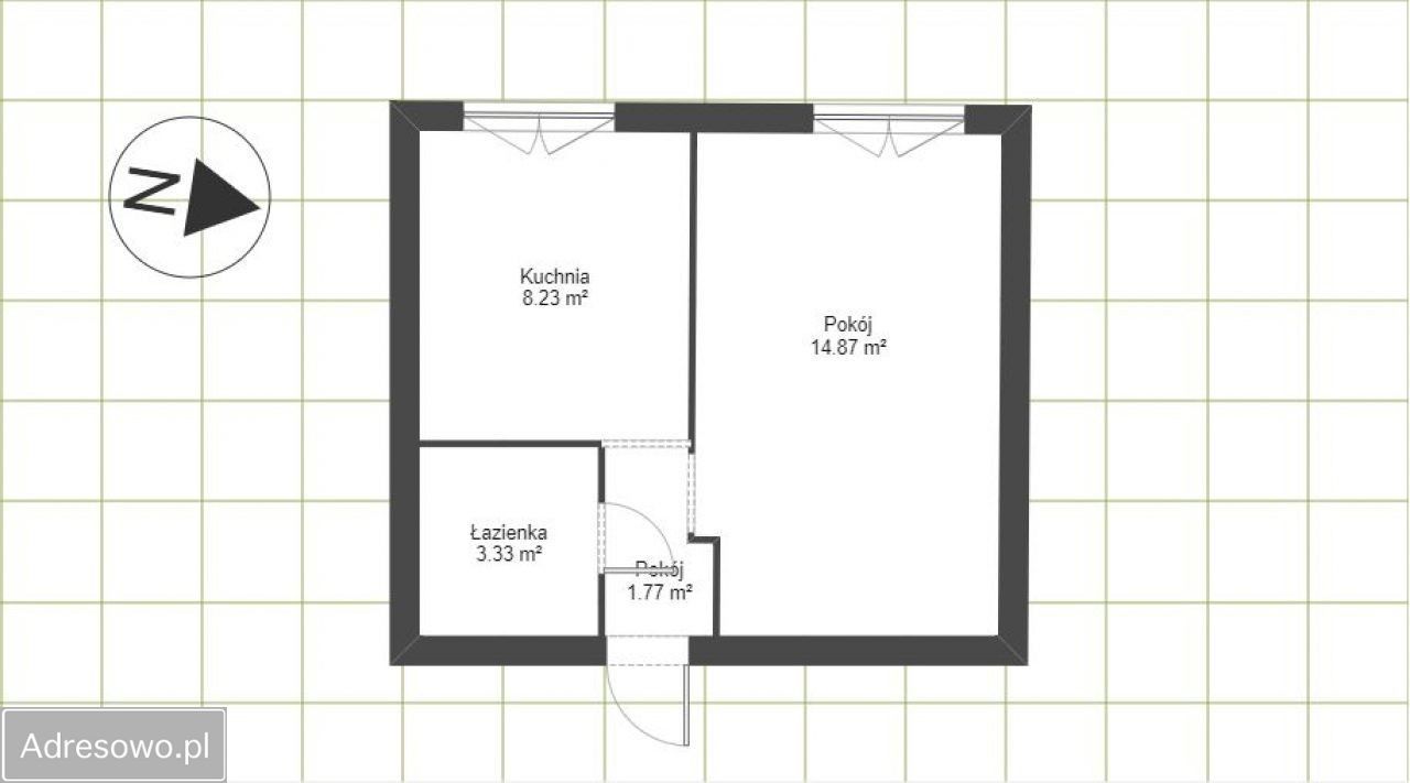 Mieszkanie 1-pokojowe Łódź Śródmieście, ul. Hermana Konstadta. Zdjęcie 10