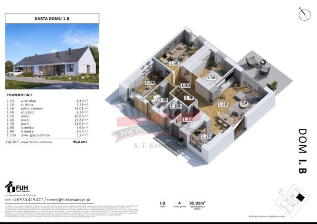 bliźniak, 4 pokoje Szczedrzyk. Zdjęcie 7