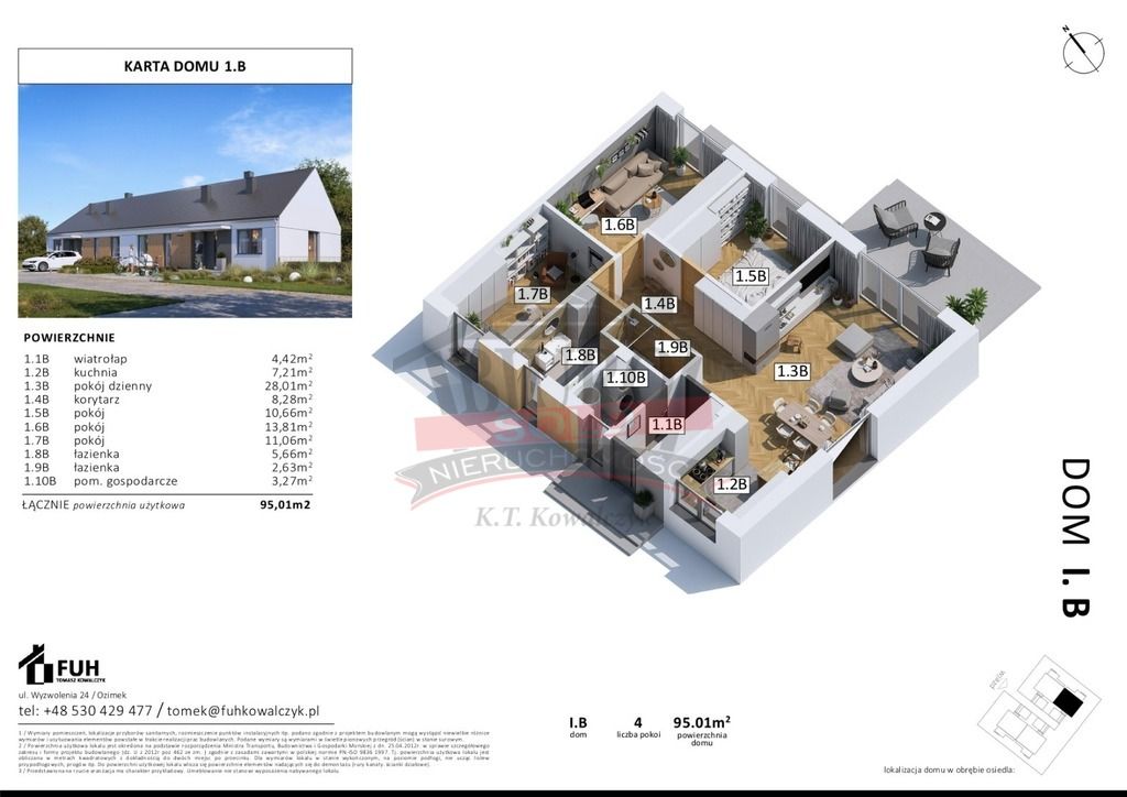 bliźniak, 4 pokoje Szczedrzyk. Zdjęcie 7