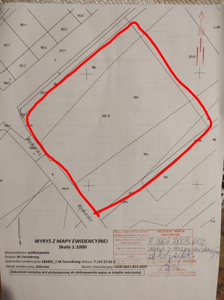Działka rolna Tarnobrzeg Zakrzów, ul. Wędkarska. Zdjęcie 1