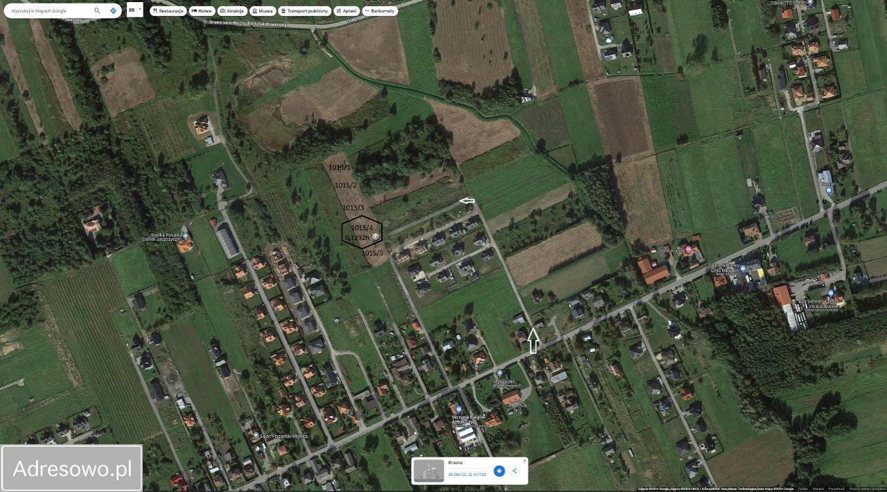 Działka budowlana Krasne. Zdjęcie 2