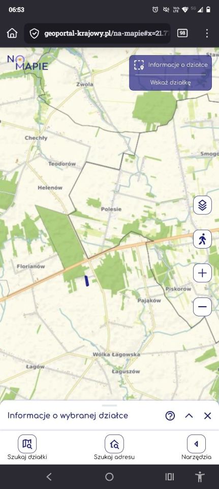 Działka rolna Łagów