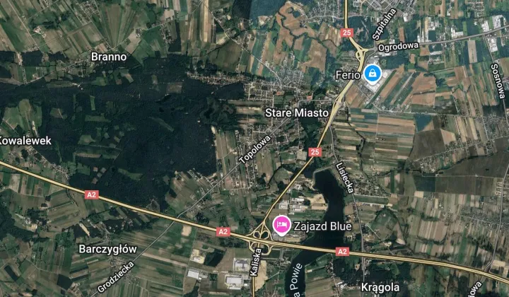 Działka inwestycyjna Stare Miasto, ul. Topolowa