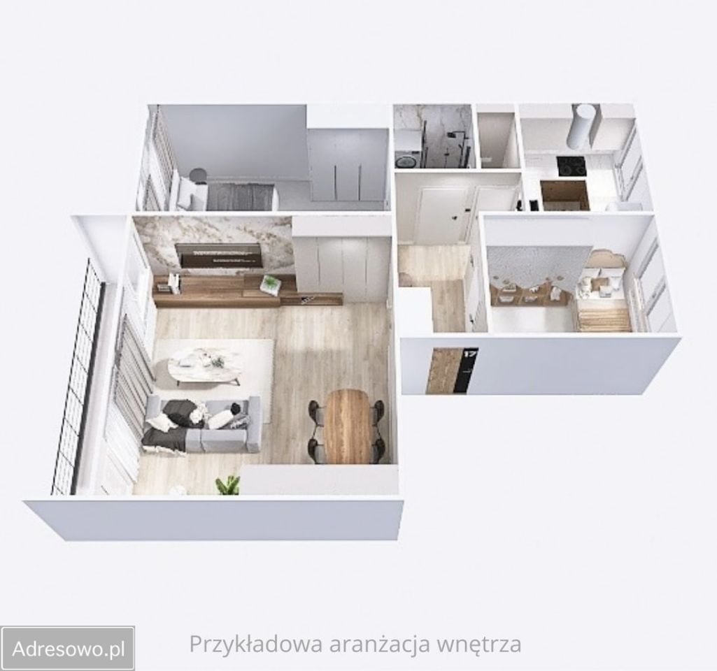 Mieszkanie 3-pokojowe Wieruszów, os. Fabryczna. Zdjęcie 2