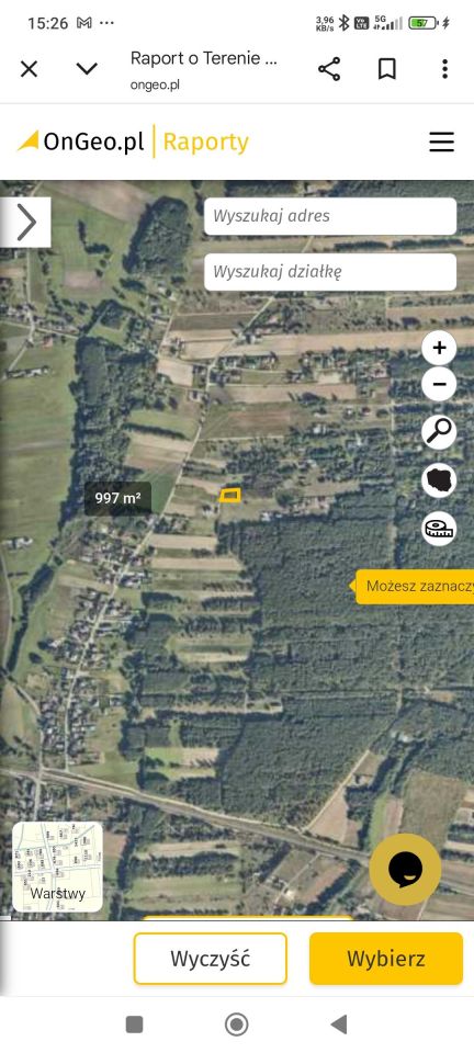 Działka budowlana Rosocha Rosocha Pierwsza. Zdjęcie 3