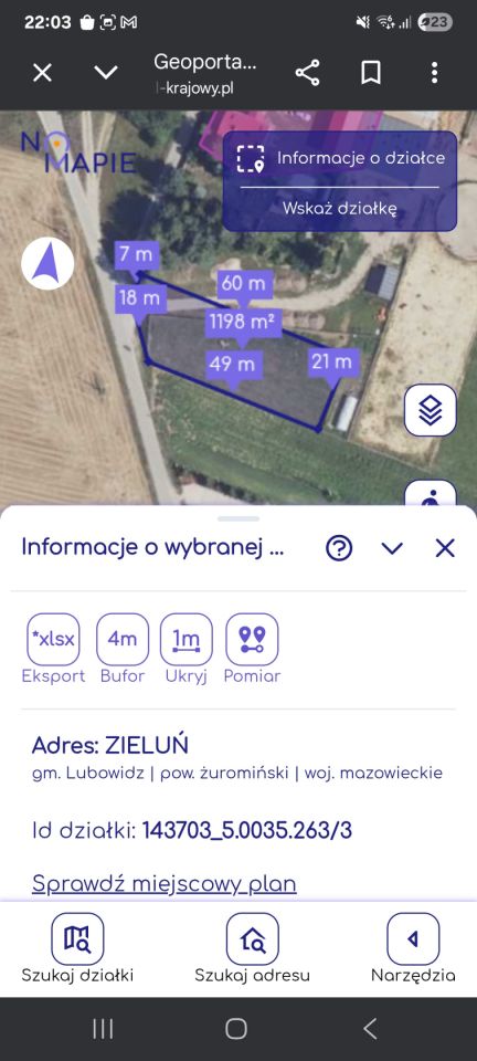 Działka rolno-budowlana Zieluń, ul. Stefana Batorego. Zdjęcie 2