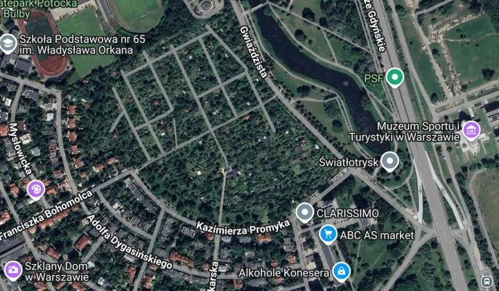 Działka rod Warszawa Żoliborz, ul. Kazimierza Promyka