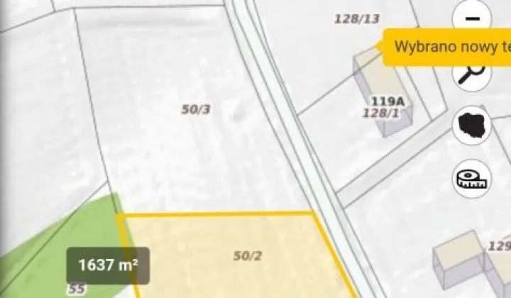 Działka budowlana Kąśna Górna