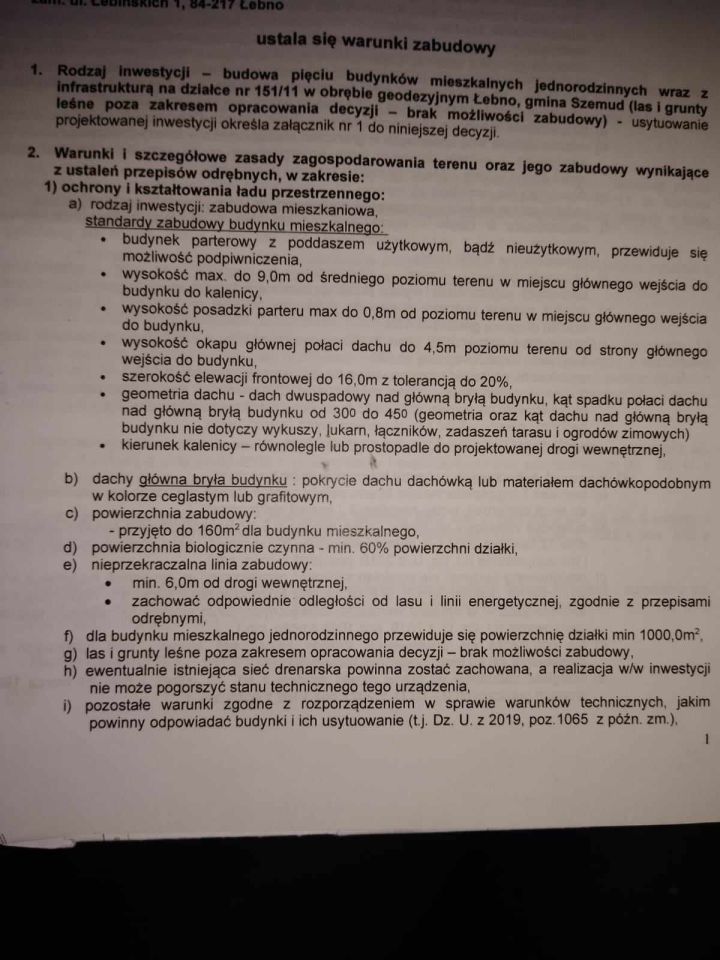 Działka budowlana Łebno. Zdjęcie 2