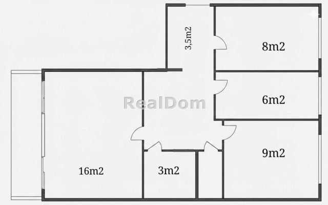 Mieszkanie 3-pokojowe Kraków Podgórze Duchackie, ul. Łużycka. Zdjęcie 15
