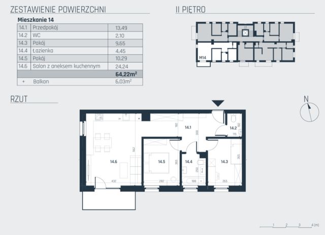 Mieszkanie 3-pokojowe Rzeszów, al. gen. Władysława Sikorskiego. Zdjęcie 2