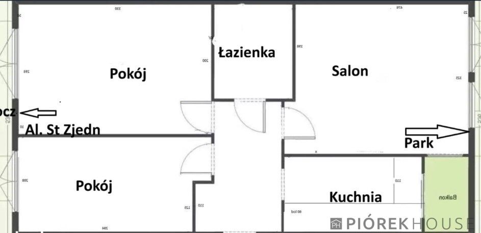 Mieszkanie 3-pokojowe Warszawa Praga-Południe, al. Stanów Zjednoczonych. Zdjęcie 10
