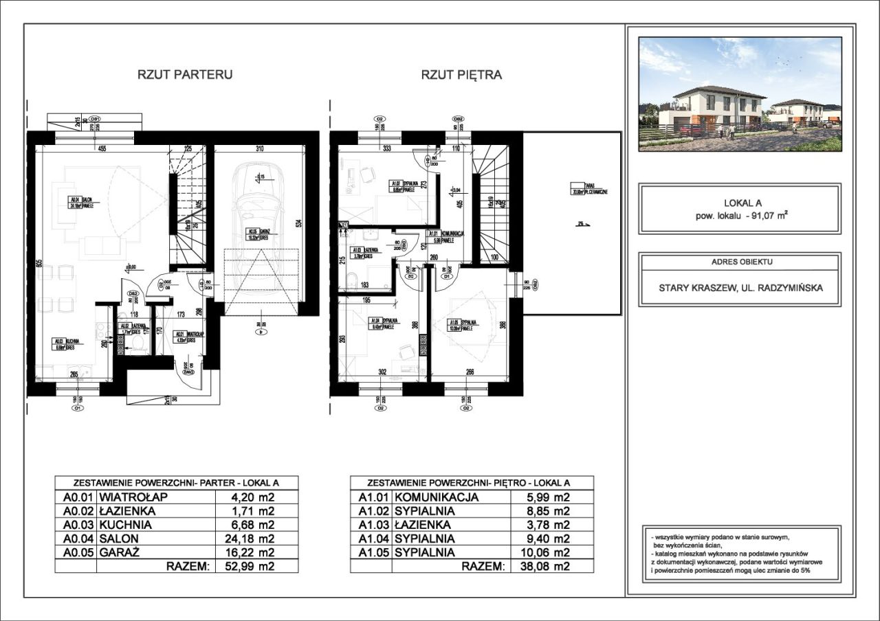 dom szeregowy, 4 pokoje Stary Kraszew, ul. Radzymińska. Zdjęcie 10