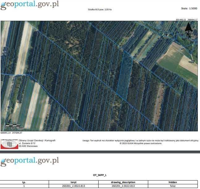 Działka leśna Mierzwin. Zdjęcie 2
