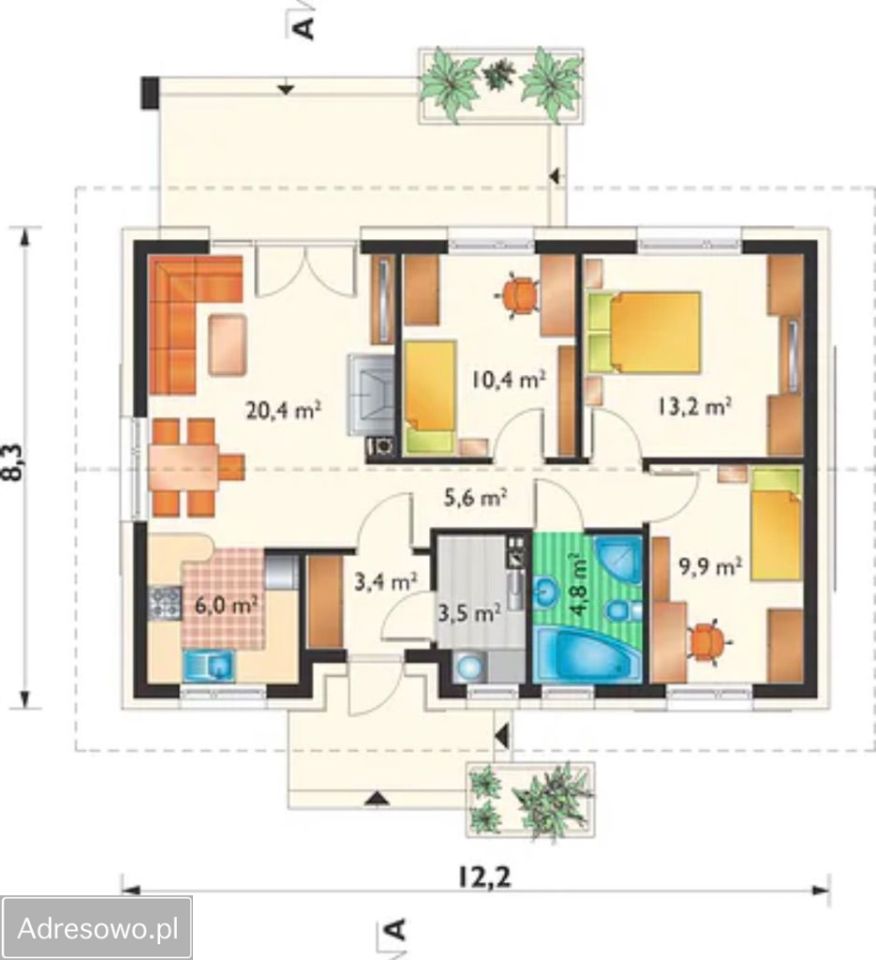 dom wolnostojący, 4 pokoje Rytwiany Niwy, ul. Artura Radziwiłła. Zdjęcie 4