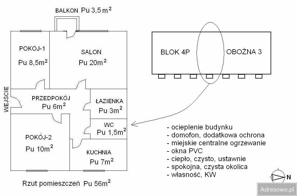 Mieszkanie 3-pokojowe Zamość, ul. Oboźna. Zdjęcie 3