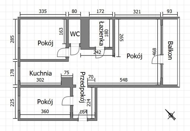 Mieszkanie 3-pokojowe Kraków Podgórze Duchackie, ul. Łużycka. Zdjęcie 18